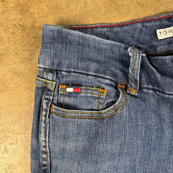 Vintage Y2K Tommy Hilfiger Women’s Jeans Size‎ 4 Blue Bootcut Flare Denim - Picture 3 of 14